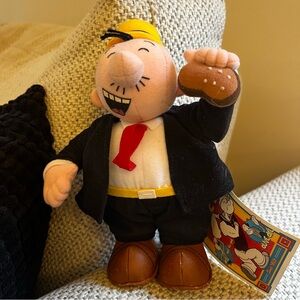 Classic Collector’s Popeye’s Cartoon Character Wimpy Plush Toy Tags Attached